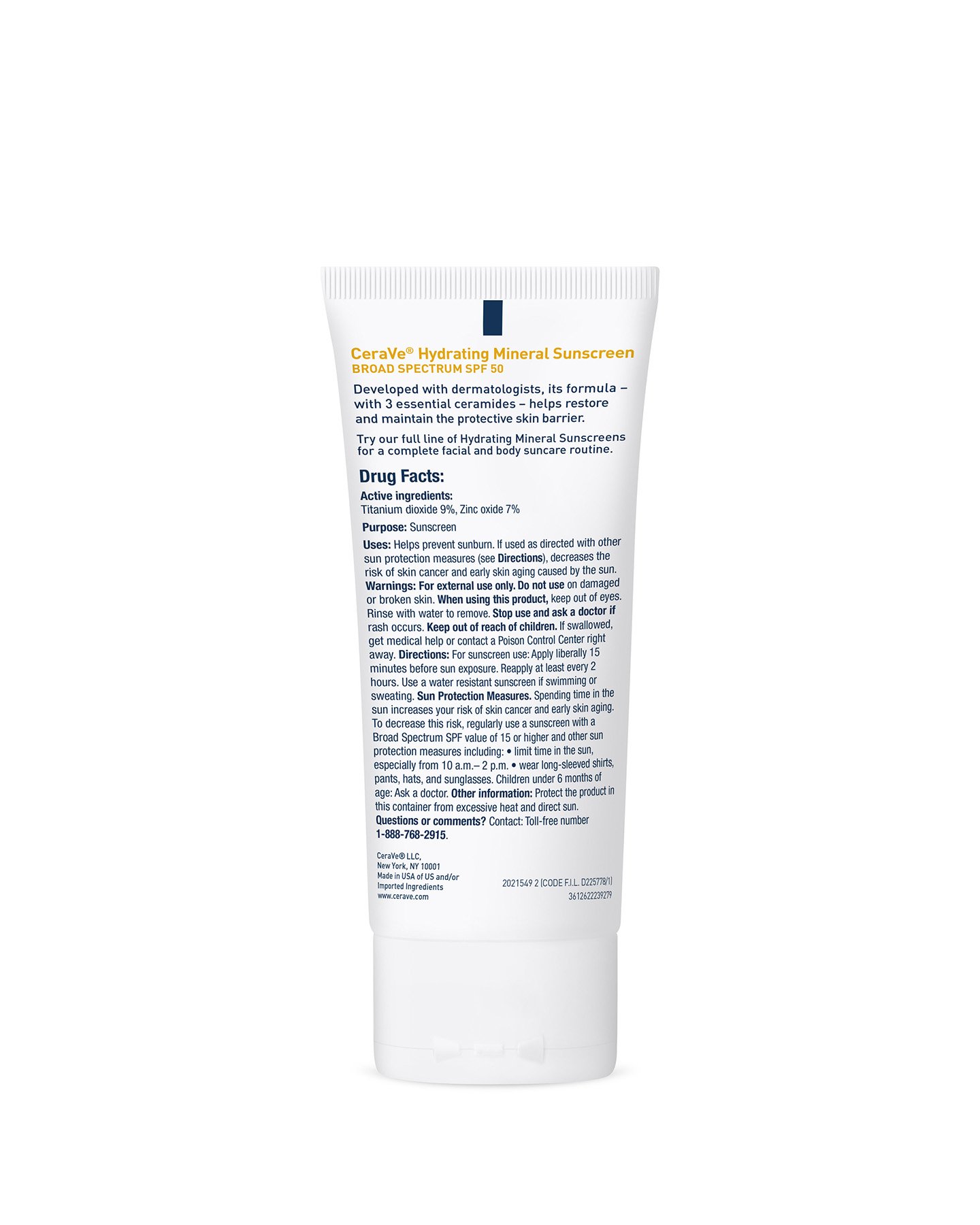 Hydrating Mineral Sunscreen SPF 50 Face Lotion - Image 2