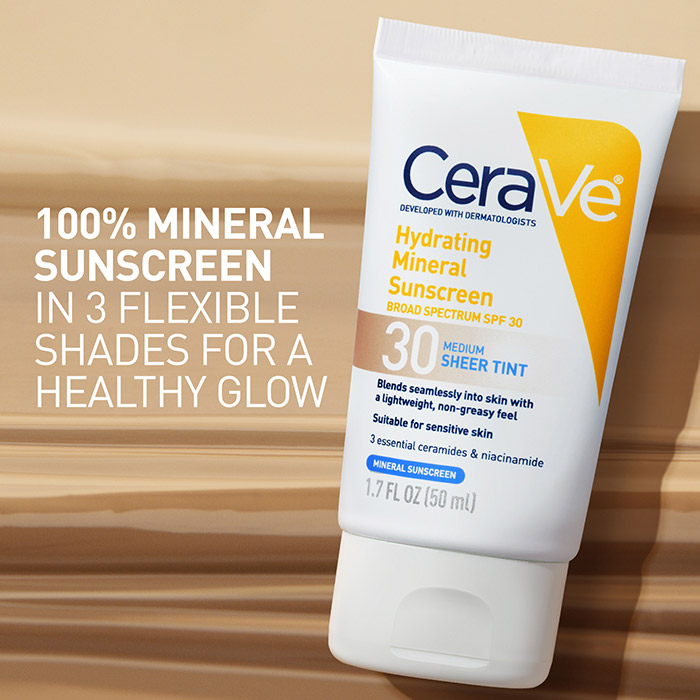 Hydrating Mineral Sunscreen SPF 30 Face Sheer Tint, Shade: Medium - Image 3